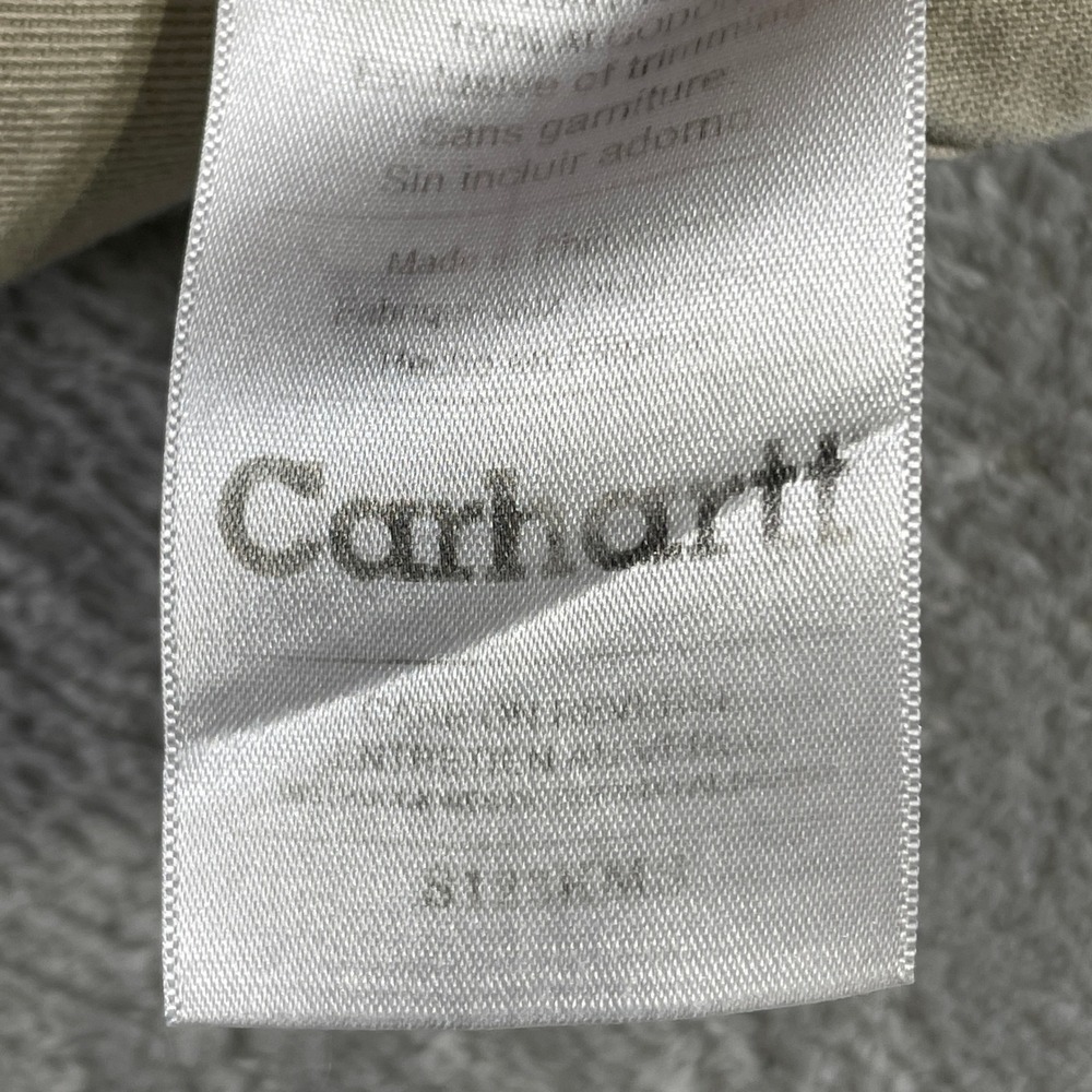 Carhartt Workwear Shirt Mens 2XL Tall Tan Heavy Western Pearl Snap Twill '09 - Picture 10 of 12